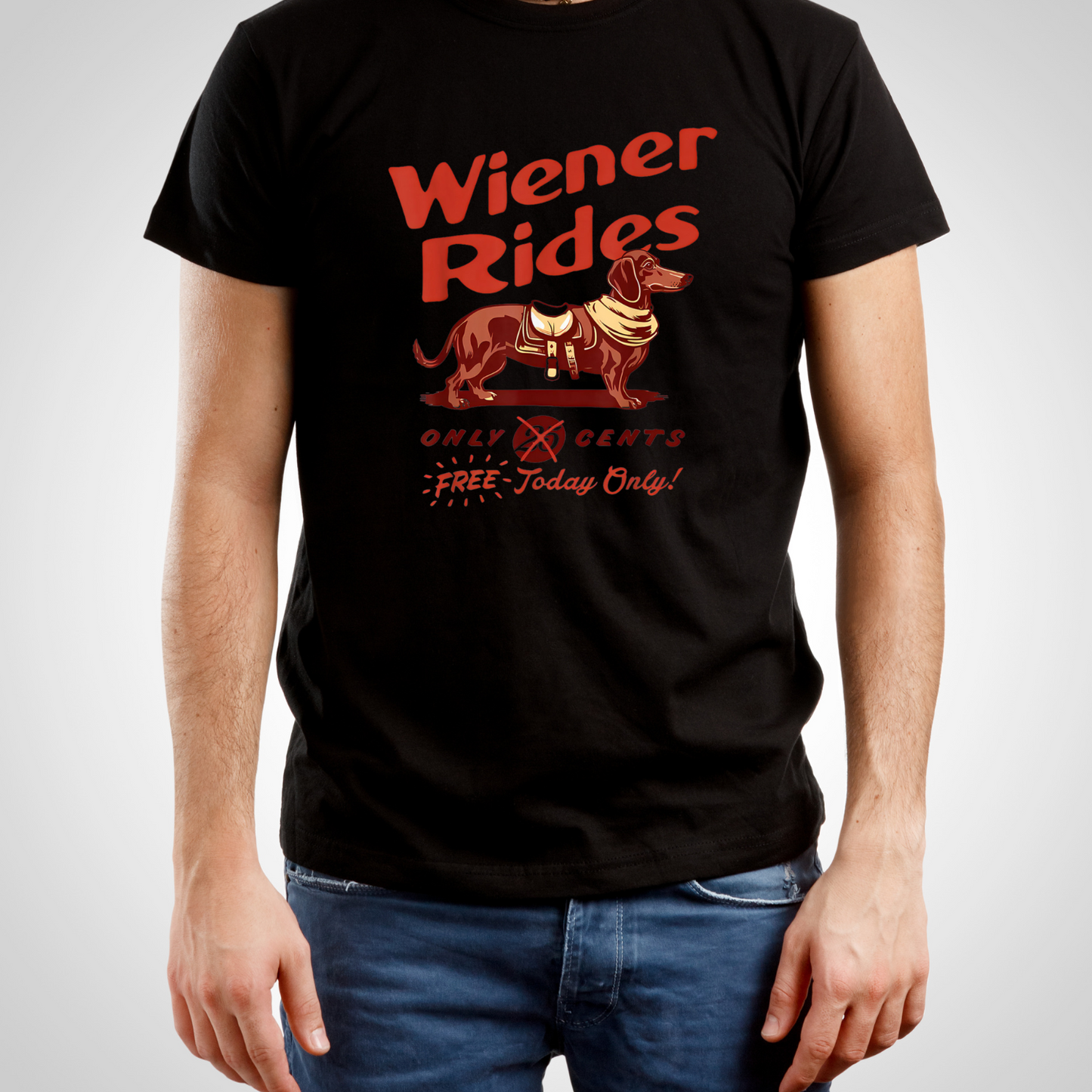 25 cents Wiener Rides Short Sleeve Shirt