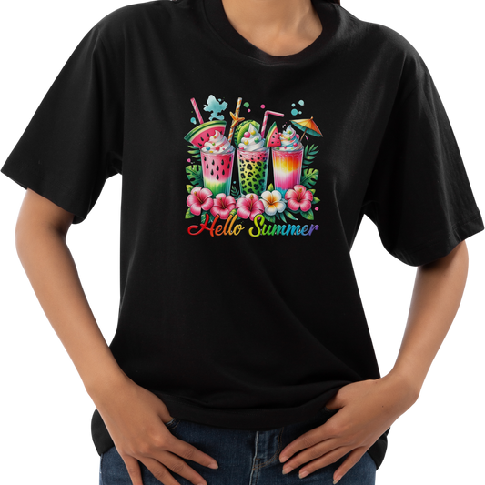 Hello Summer Daiquiri  Short Sleeve Shirt