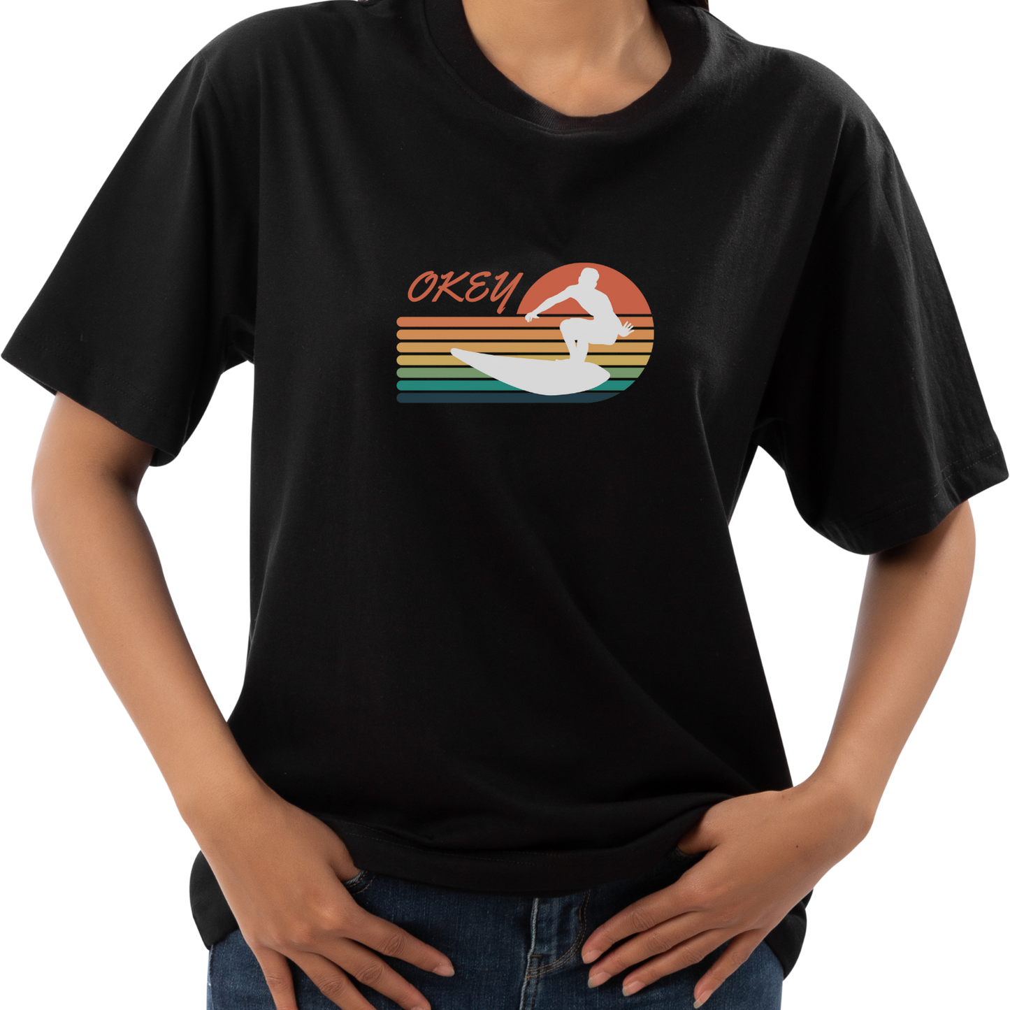 Retro Okey Surfing Short Sleeve Shirt