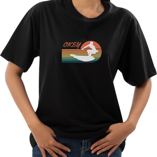 Retro Okey Surfing Short Sleeve Shirt