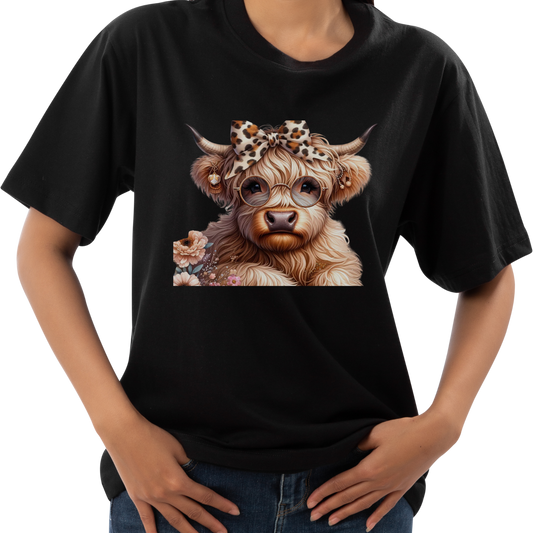 Highland Cow Short Sleeve Shirt