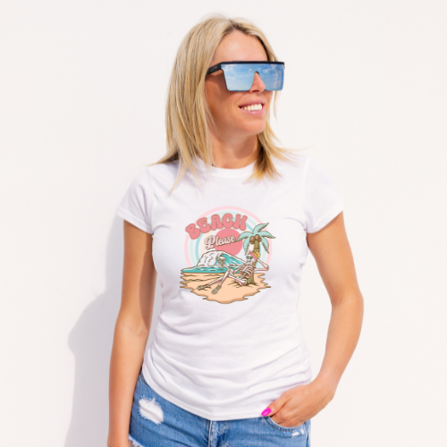 Beach Please Short Sleeve Shirt