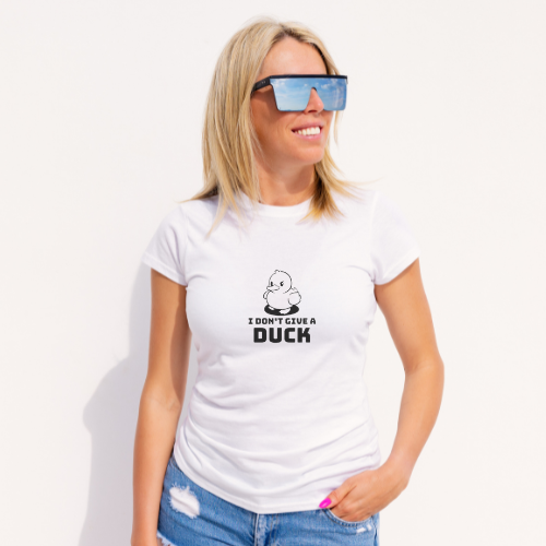 I Don't Give a Duck Short Sleeve Shirt