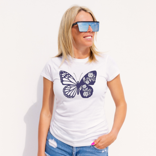 The Blue Butterfly Short Sleeve Shirt