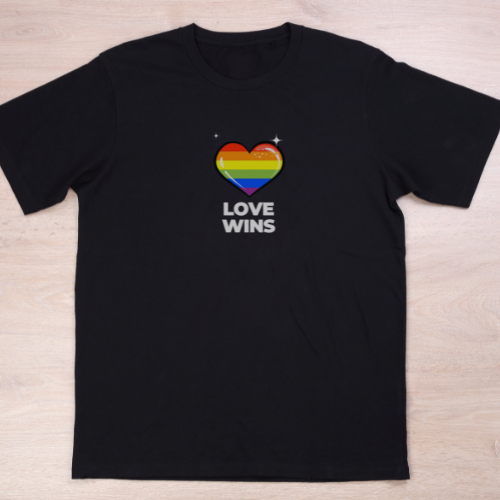 Pride Love Wins  Short Sleeve Shirt